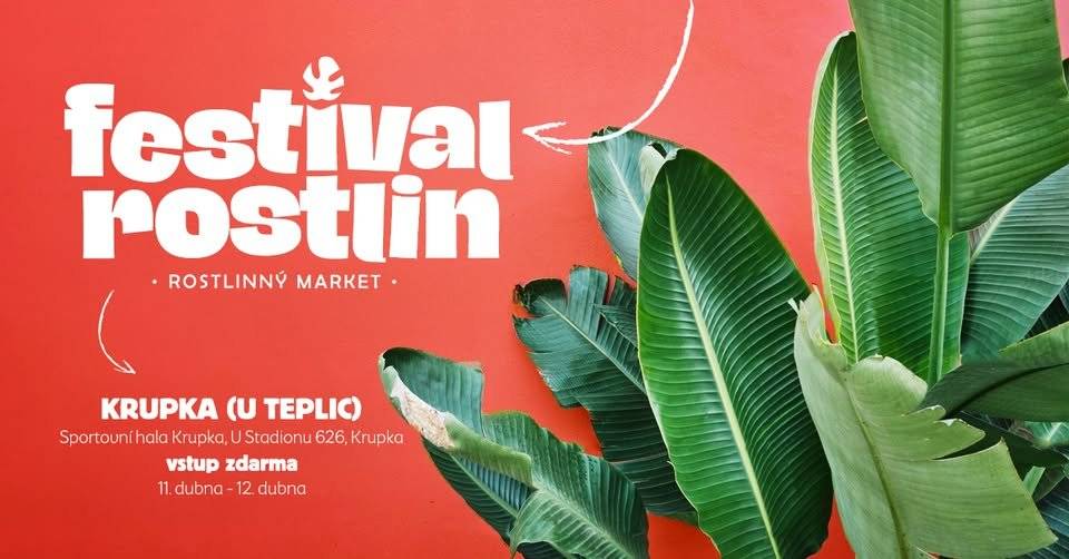 Rostlinný market proběhne v Krupce ve sportovní hale ve dnech 11.-12. dubna. 11. dubna (sobota) 8:00–20:00, 12. dubna (neděle) 10:00–18:00. Vstup zdarma.