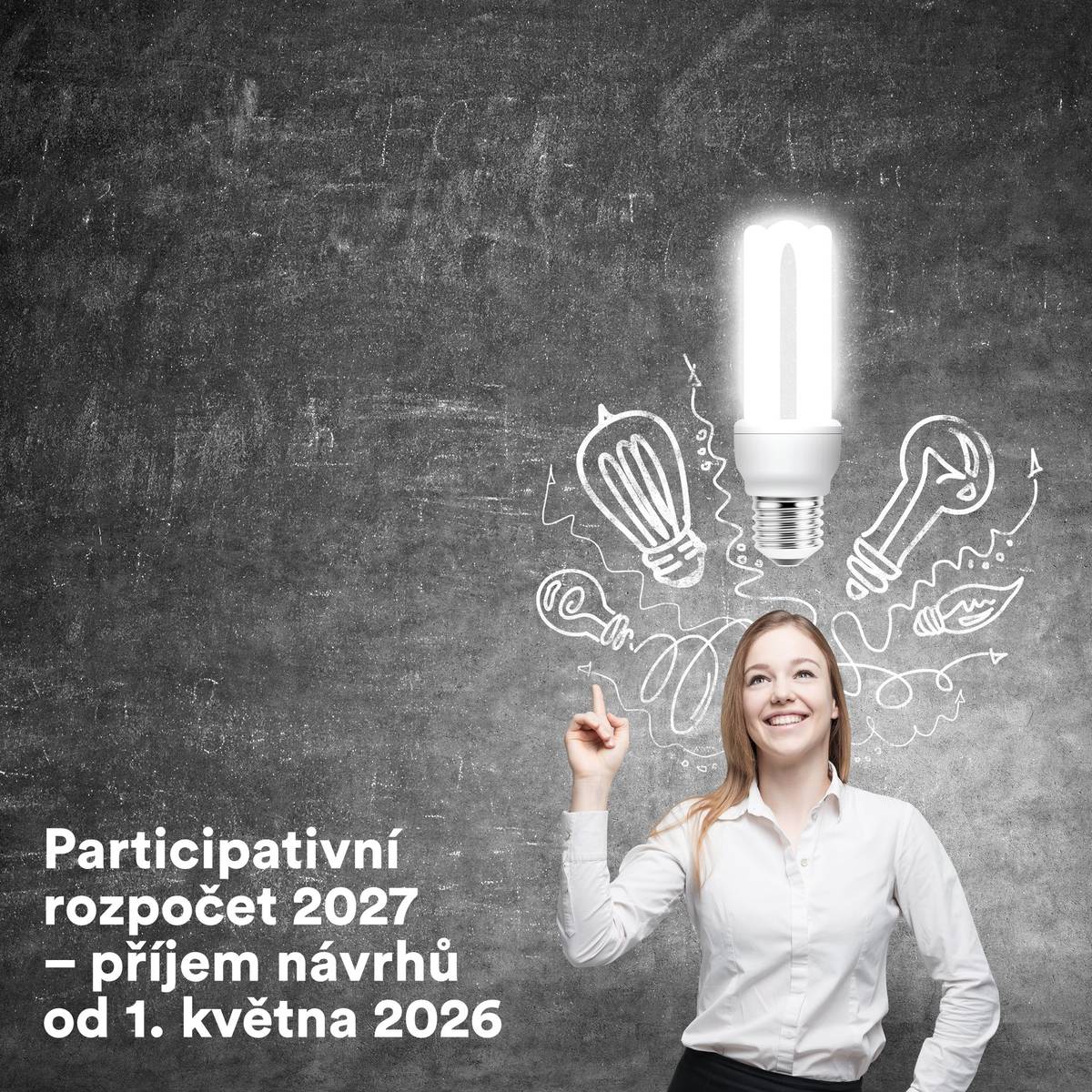 Vážení občané, za méně než měsíc bude spuštěn příjem Vašich návrhů pro realizaci v rámci Participativního rozpočtu 2027. Všechny nezbytné informace i dokumenty naleznete na webu města: Participativní rozpočet 2027