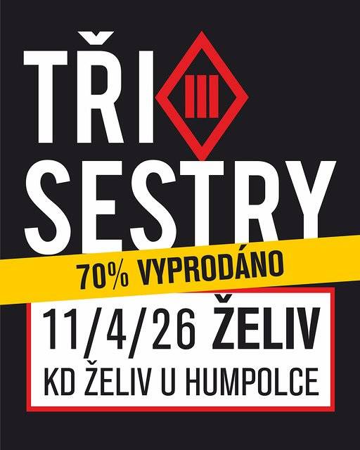 Sobota 11. 4. 2026 Den otevřených dveří v želivském klášteře - od 11:00 do 19:00 hod. Koncert skupiny TŘI SESTRY - od 20:00 v sále KD Želiv, vstupenky k zakoupení v předprodeji nebo na místě, cena 700 Kč. Neděle 12. 4. 2026 Premiéra divadelní komedie MANŽELSTVÍM K LÁSCE - od 19:00 hod. v sále KD Želiv, vstupné je 50 Kč. Vstupenky k zakoupení na místě.