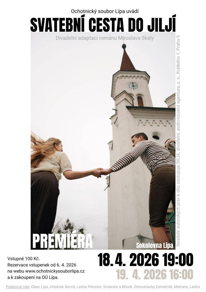 sobota 18.4. a neděle 19.4.2026 sokolovna Lípa