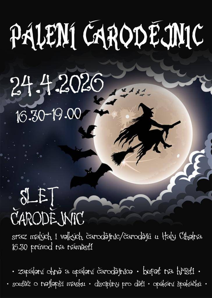 - v pátek 24.4.2026 od 16:30 h