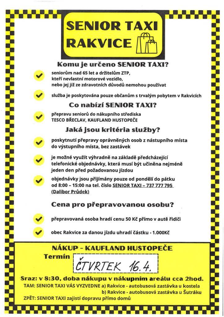 Čtvrtek 16.4. Kaufland Hustopeče