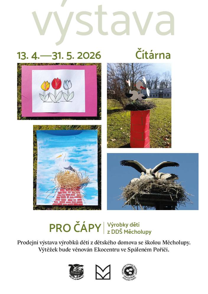 Prodejní výstava výrobků dětí z Dětského domova se školou Měcholupy proběhne od 13. dubna do 31. května 2026 v čítárně knihovny v Klatovech. Výtěžek z prodeje bude věnován Ekocentru ve Spáleném Poříčí, proto neváhejte a přijďte podpořit tuto iniciativu.