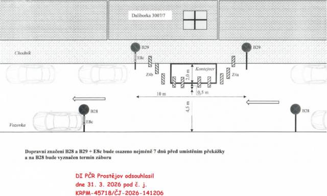 Z důvodu místění kontejneru na suť – rekonstrukce střechy rodinného domu Daliborka 3007/7.                               Číst dál...