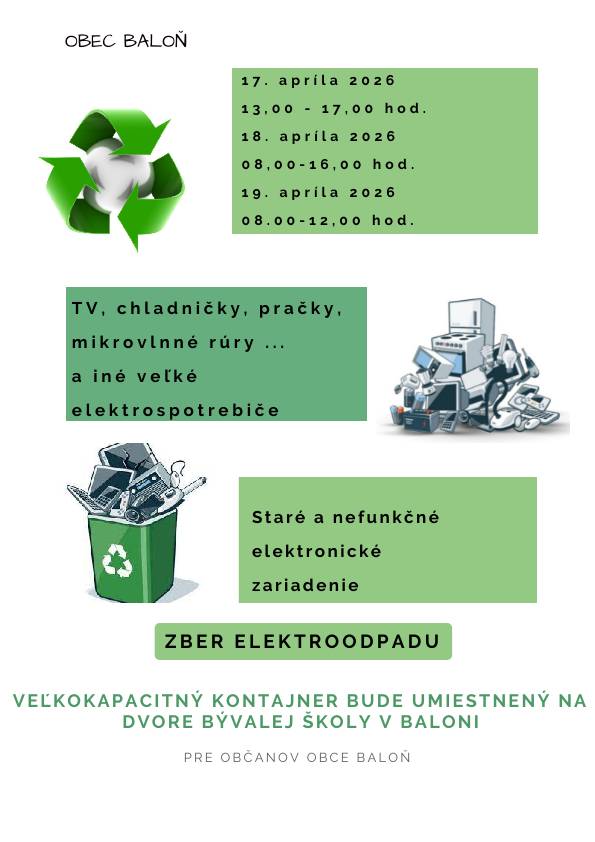 Zber elektroodpadu - Elektronikai hulladékgyűjtés