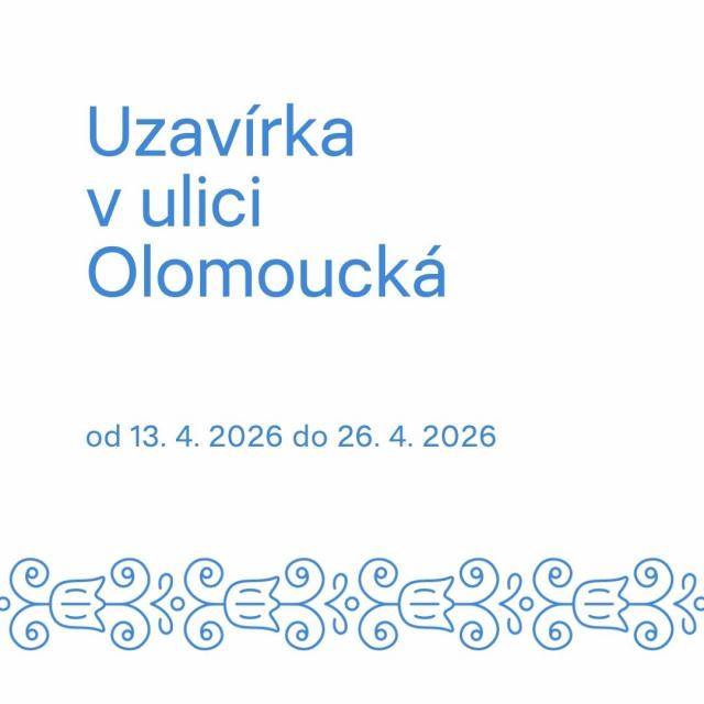 Informujeme o částečné uzavírce                  silnice III/44934 ulice Olomoucká v Prostějově (na úrovni rodinného domu Olomoucká 2621/18).                                Číst dál...