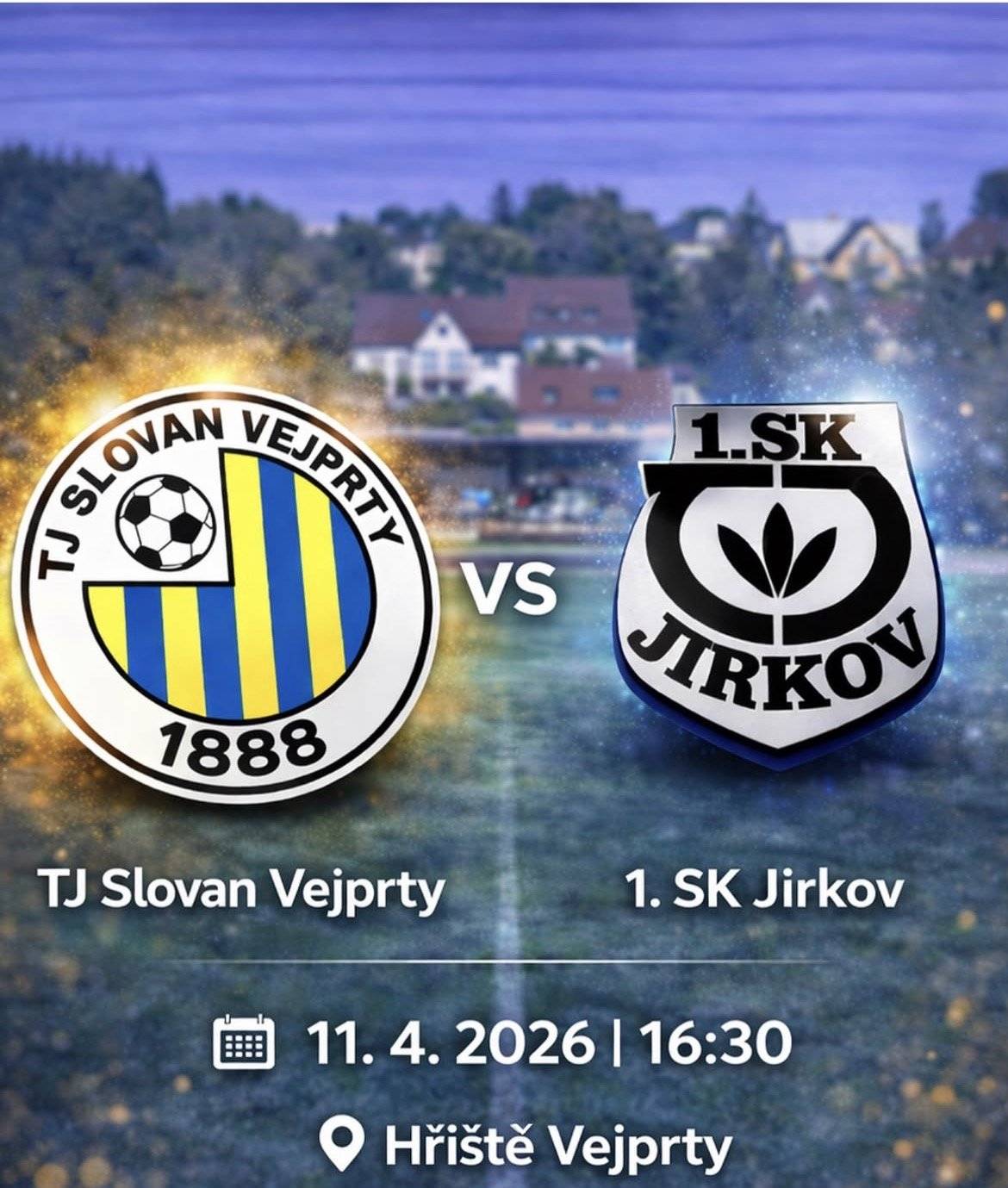 TJ Slovan Vejprty - 1.SK Jirkov ⚽ Sobota 11.4 od 16:30 hod.