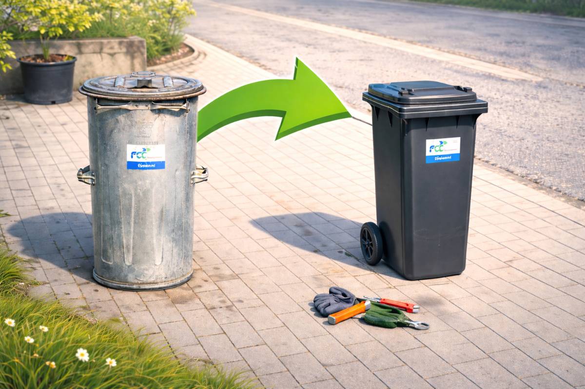 Důležité upozornění! V sobotu 11. dubna 2026 proběhne výměna nádob na směsný komunální odpad (SKO).