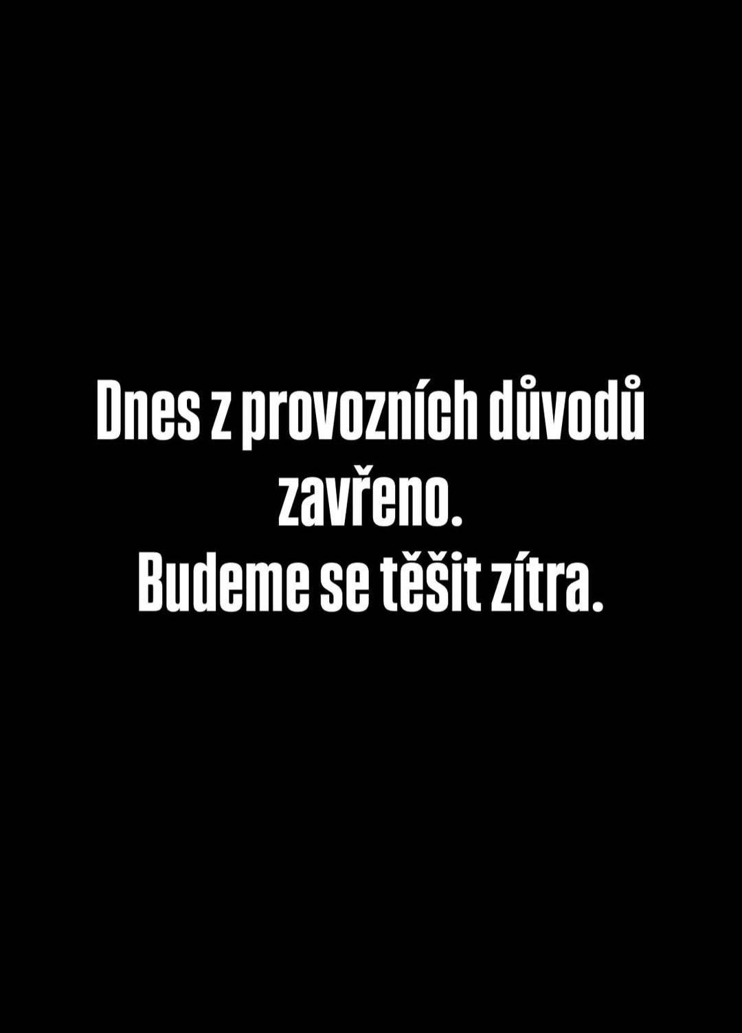 Šlapanovská hospůdka oznamuje, že dnes 9.4.2026 bude z provozních důvodů zavřeno