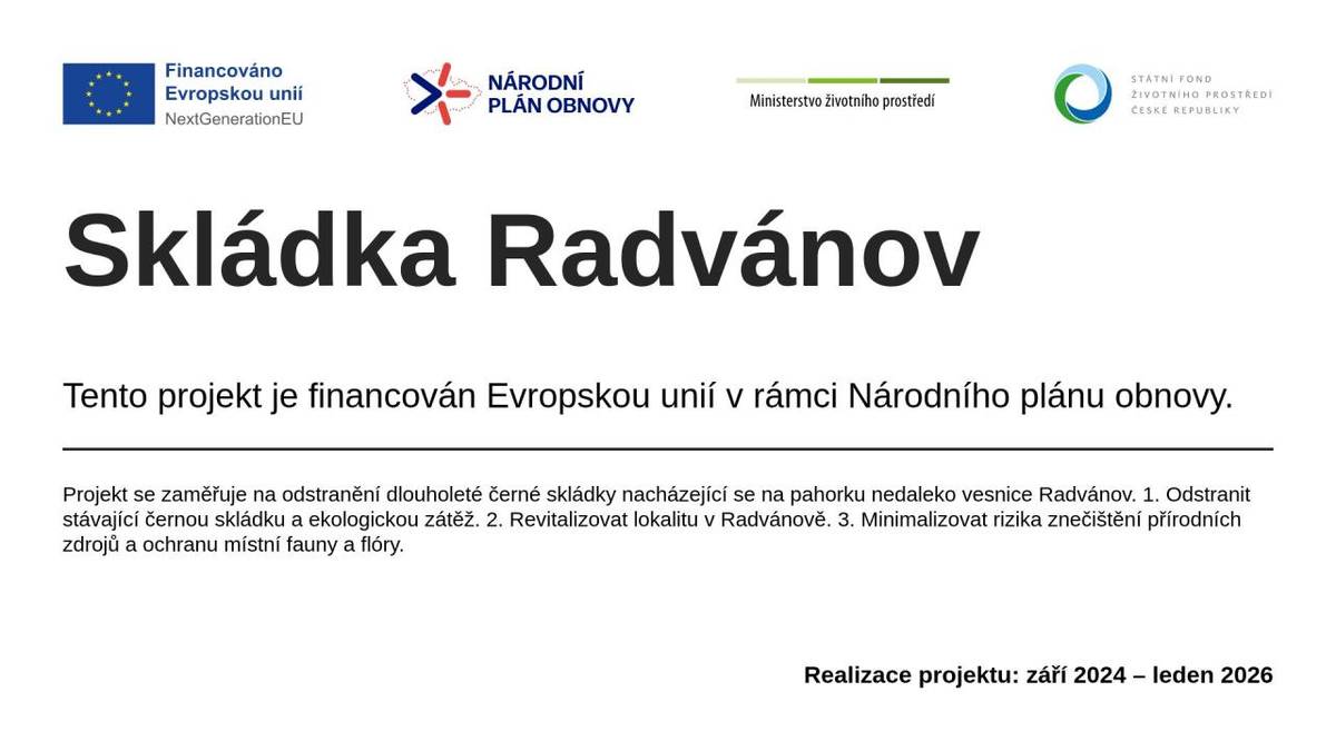 Tento projekt je financován Evropskou unií v rámci Národního plánu obnovy.
