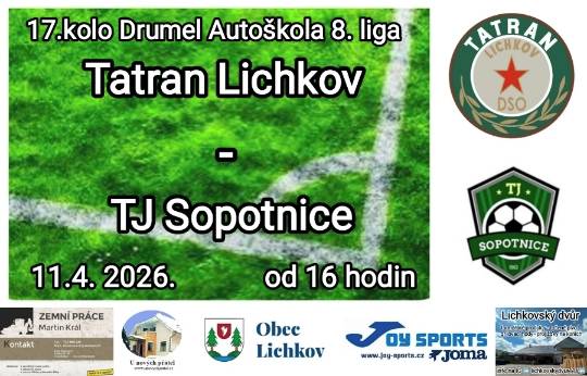 V sobotu čeká Tatran konfrontace se současným lídrem tabulky a nejžhavějším aspirantem na postup. Tímto zveme všechny naše příznivce a fanoušky na domácí utkání, které bude mít již tradiční start v 16 hodin.