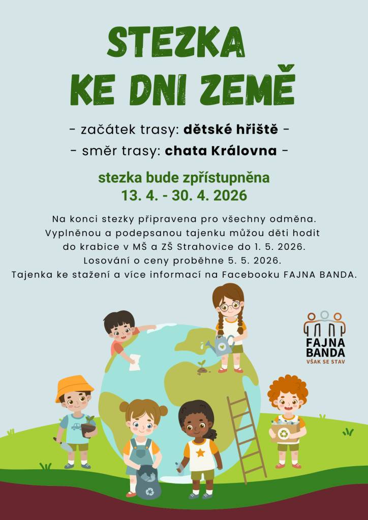 v období od 13.-30.4.2026 bude zpřístupněna stezka od dětského hřiště směr "Královna"