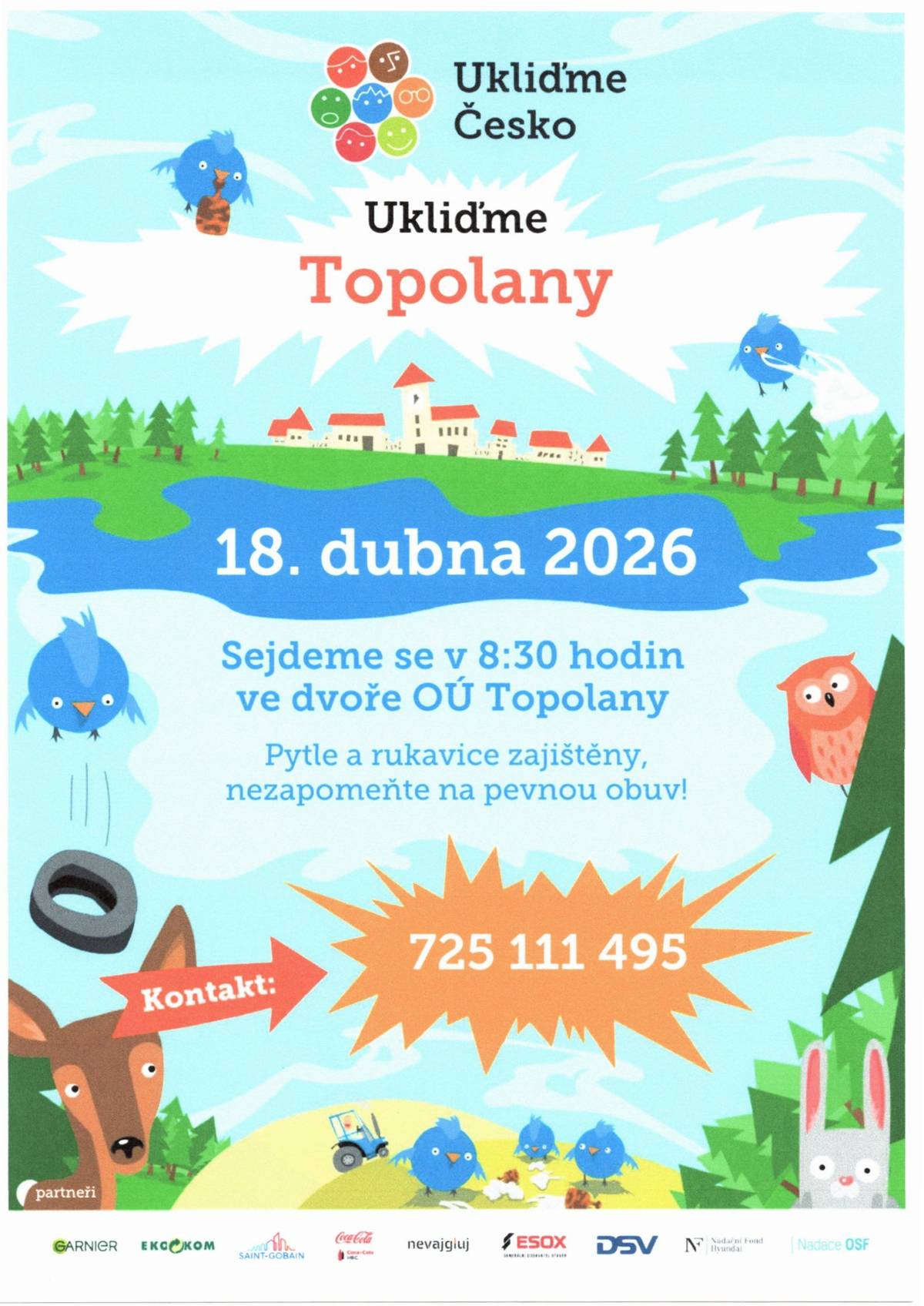 V tento den v odpoledních hodinách provedou hasiči sběr železného odpadu. Prosíme občany, aby odpad nachystali před dům. S těžkými kusy vyčkejte na příjezd hasičů.