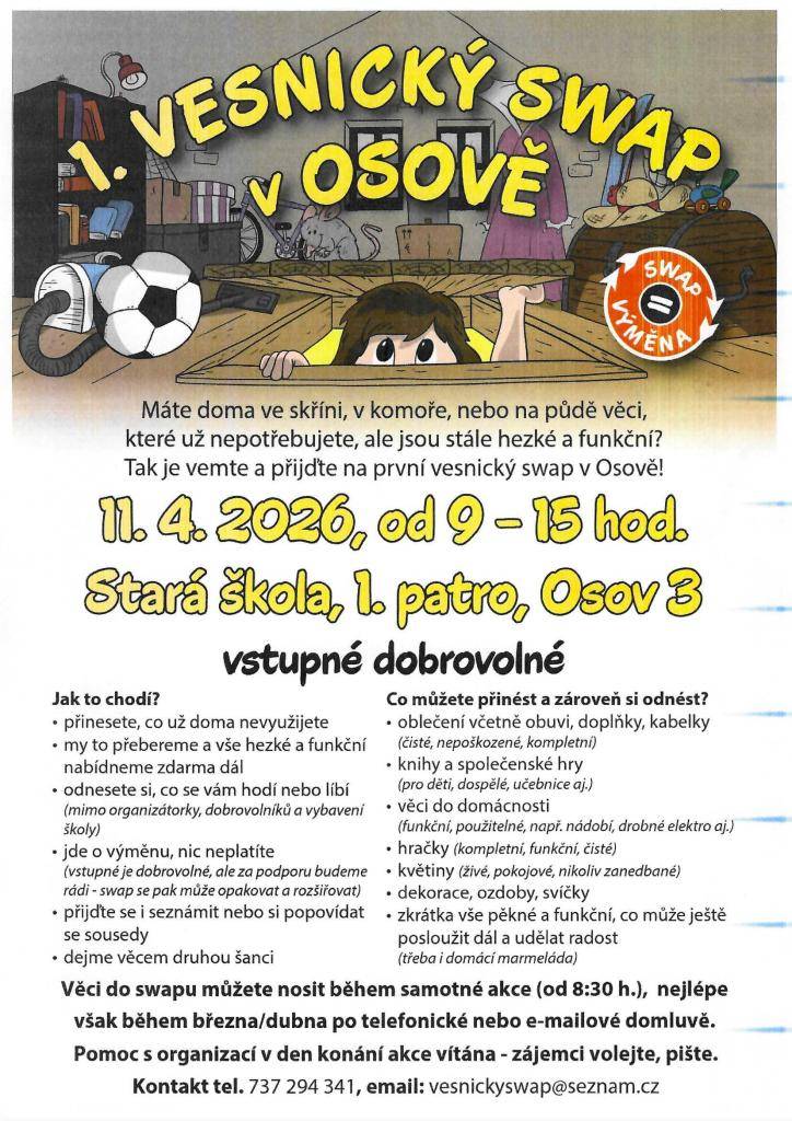 pozvání na vesnický swap v Osově