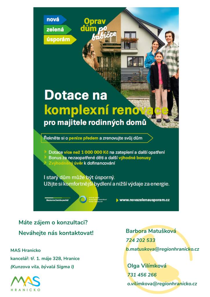 Mas Hranicko-oprav dům po babičce