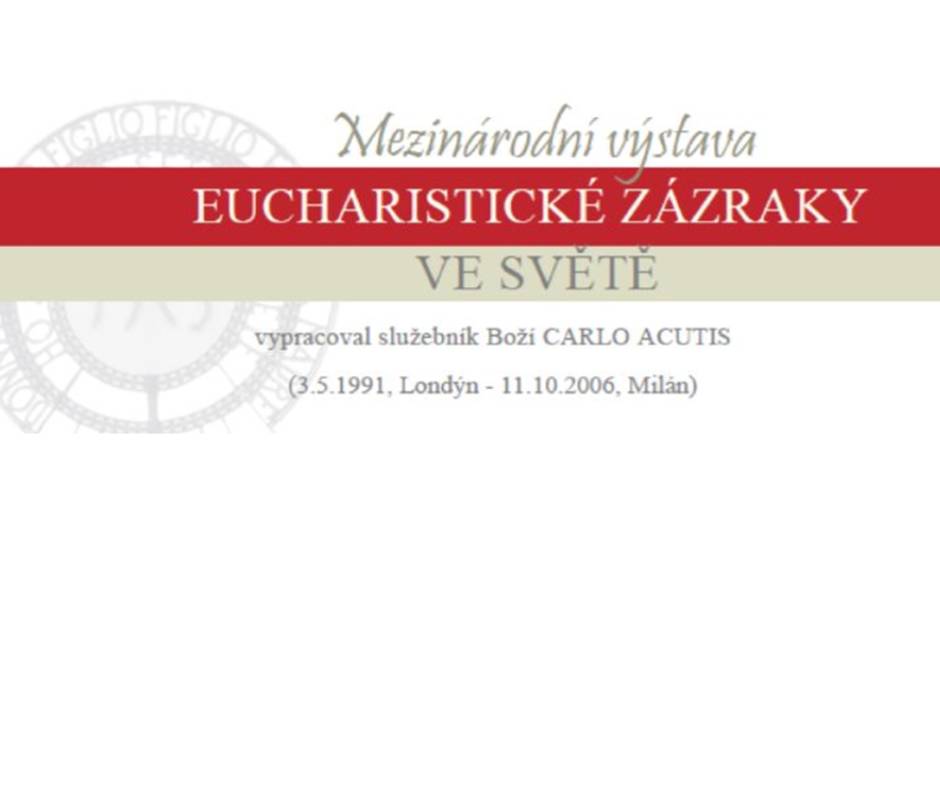 Srdečně vás zveme do kostela Nanebevzetí Panny Marie na jedinečnou výstavu „Eucharistické zázraky“, která přináší fascinující příběhy víry z celého světa 🌍 📅 12.–26. dubna 2026 🕘 Denně 9:00–18:00 (vstupní část) ⛪ Celá výstava: každou neděli po mši 9:00–10:00 🤝 Neděle: společná modlitba a malé občerstvení Výstava, kterou připravil Carlo Acutis, vás provede místy, kde se podle tradice odehrály eucharistické zázraky. Nabízí prostor pro zastavení, zamyšlení i tiché rozjímání. 📞 Individuální prohlídky: 607 061 341, 605 135 633 Přijďte načerpat klid a inspiraci – těšíme se na vás 💫