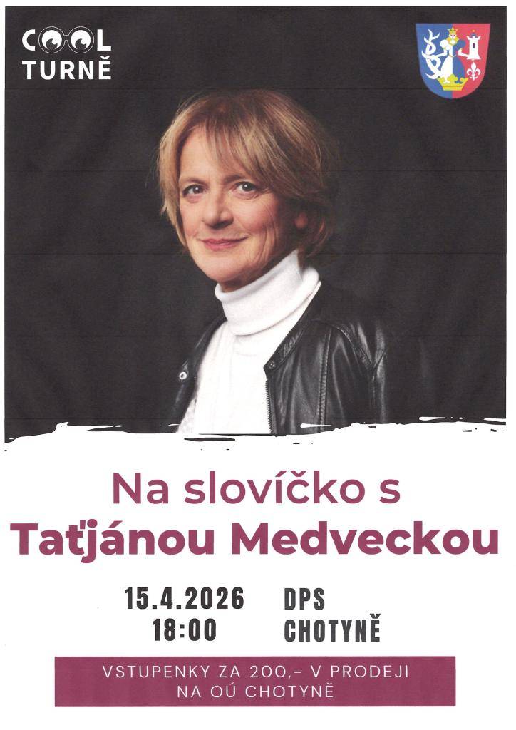 15.4.2026 od 18 hodin v DPS v Chotyni , vstupné 200,-- Kč , předprodej na Obecním úřadě v Chotyni