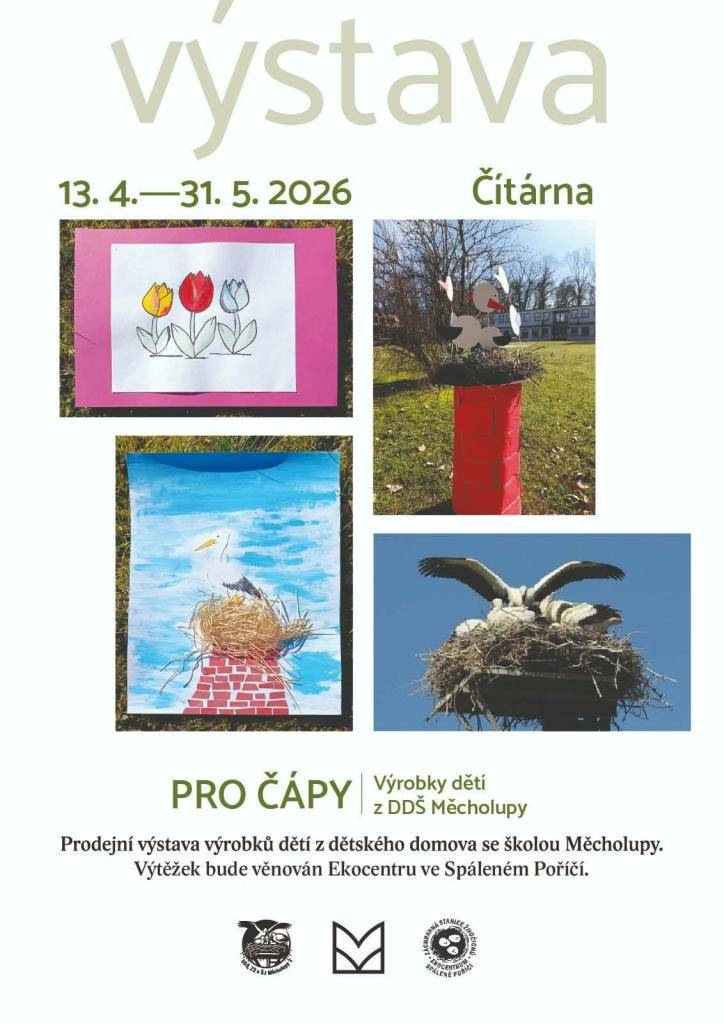 Prodejní výstava výrobků dětí z dětského domova se školou Měcholupy proběhne od 13.4. do 31.5.2026  v čítárně městské knihovny v Klatovech.