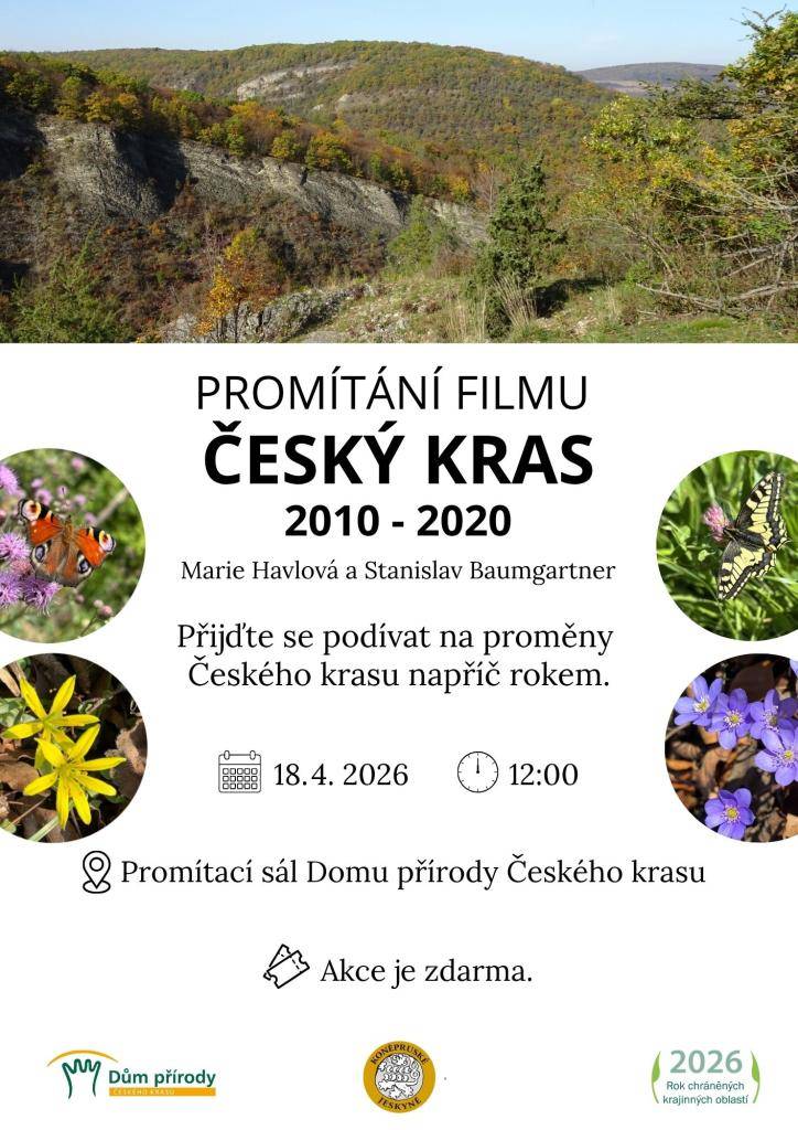 Promítání filmu "Český kras"