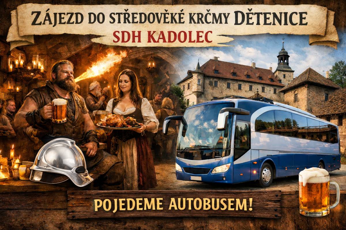Pro účastníky zájezdu informace - v sobotu 11.4.2026 sraz v 9:30 u hasičky. Pokud má ještě někdo zájem se zájezdu účastnit, můžete se nahlásit E. Karáskové.