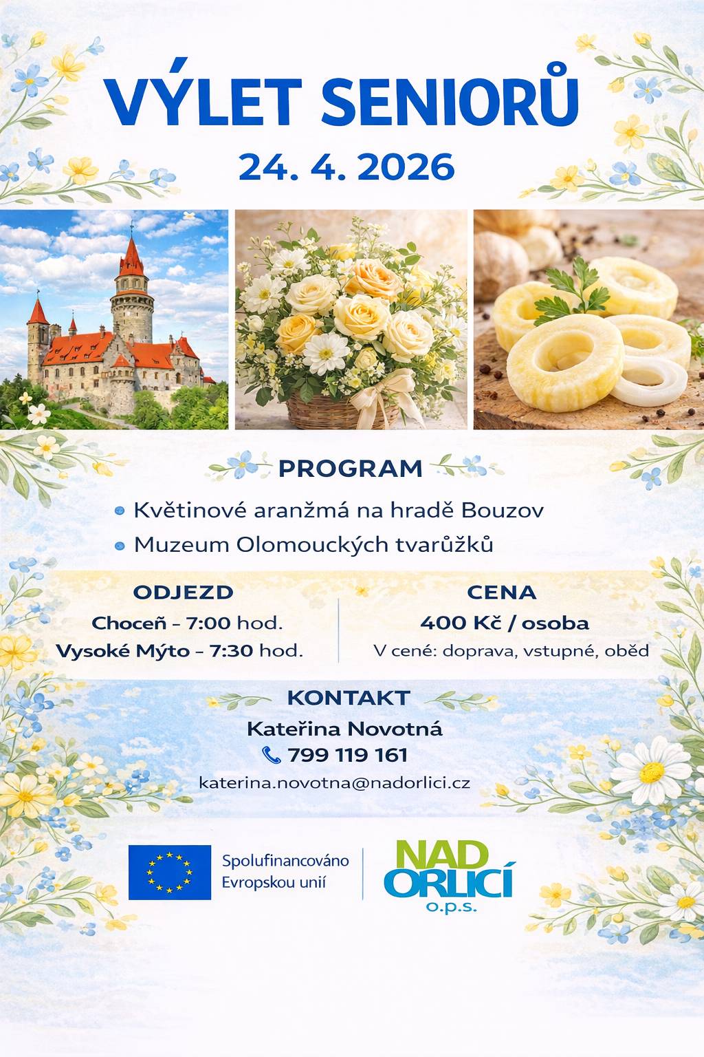 MAS NAD ORLICÍ, o.p.s. zve na výlet.