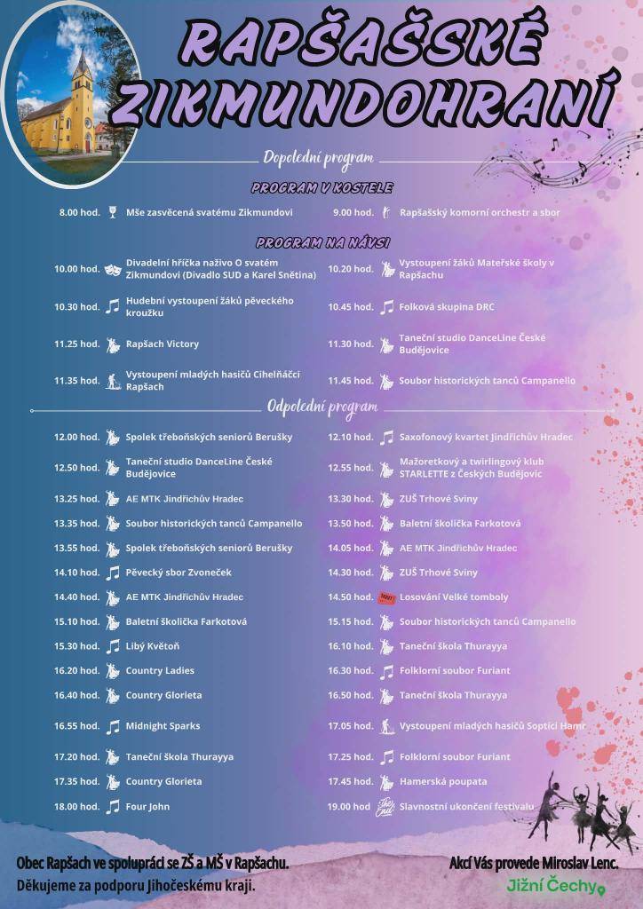 Podrobný program Zikmundohraní 2026! Na všechny se moc těšíme!