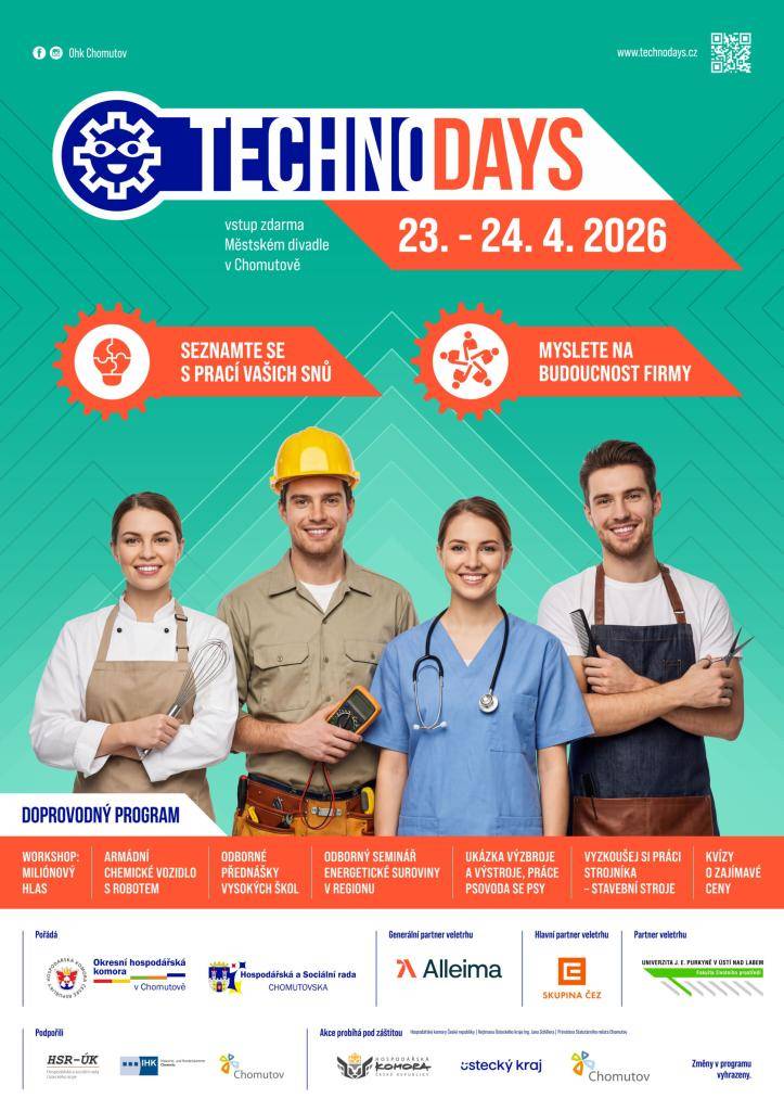 ve dnech 23. - 24.4. 2026 v Městském divadle Chomutov.