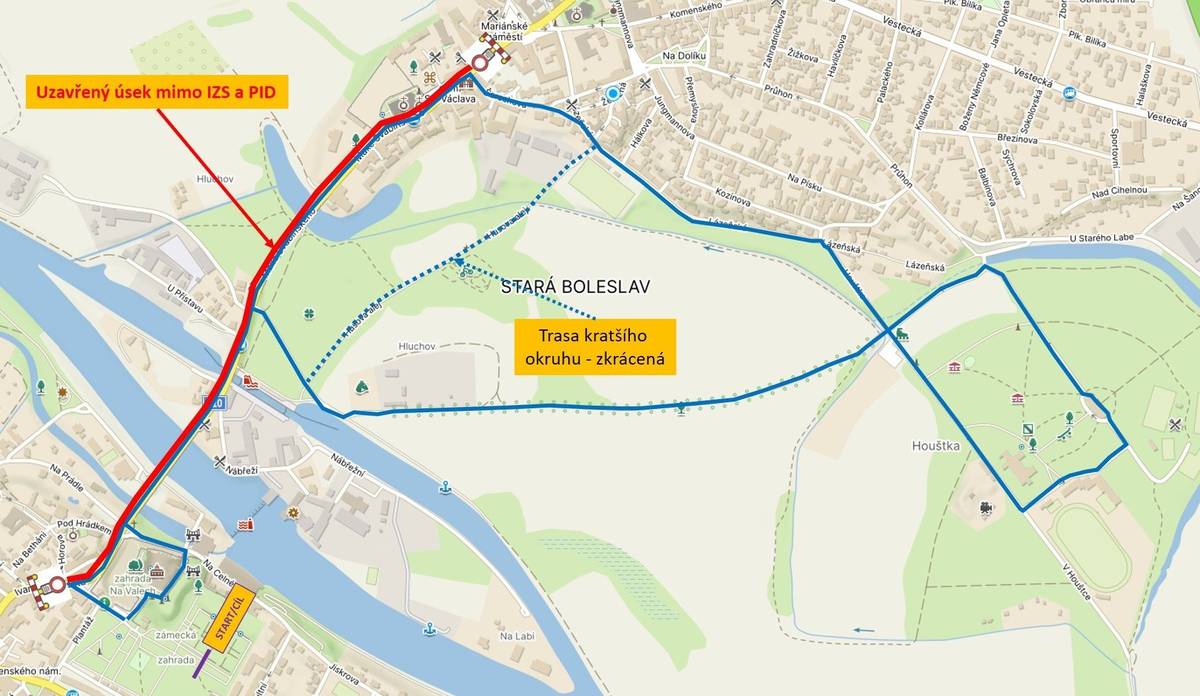 Zítra, tedy v sobotu 11. dubna, se koná Městský běh Brandýsem a Boleslaví. S během se jako vždy pojí dopravní omezení. Cca od 13.30 do maximálně 17.00 (dopravu pustíme, jakmile to půjde) bude uzavřena spojnice mezi Brandýsem a Boleslaví. Neplatí ovšem pro vozidla IZS a autobusy PID. Uzavřena bude část ulice Ivana Olbrachta (od výjezdu z ul. Plantáž), most Generála Lišky a ulice Maxe Švabinského (po křižovatku s ul. Šarochova). Objízdná trasa bude vedena obousměrně po dálnici D10.  Uzavřen bude i vjezd na celou trasu závodu z bočních ulic. Děkujeme za pochopení!