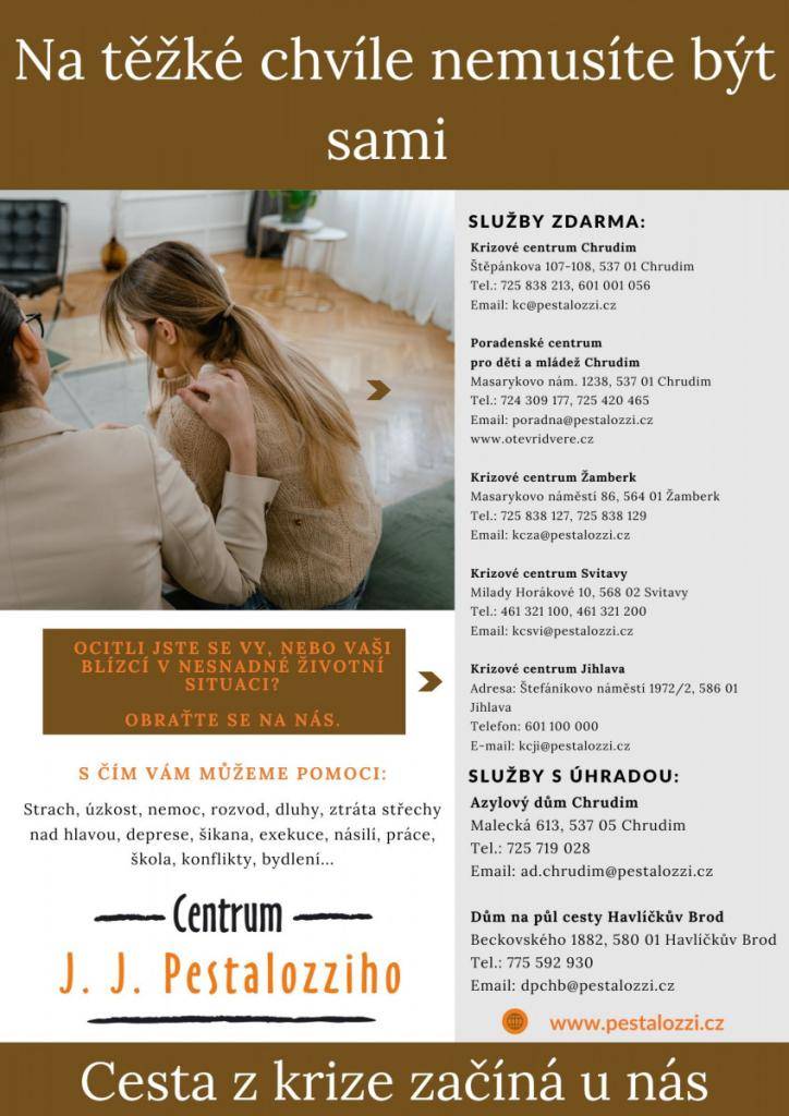 Na těžké chvíle nemusíte být sami