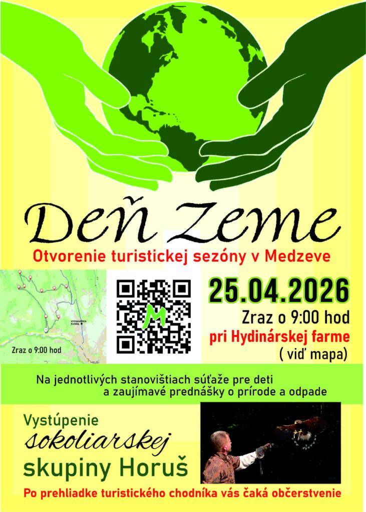 Pozvánka na Deň Zeme - Otvorenie turistickej sezóny v Medzeve