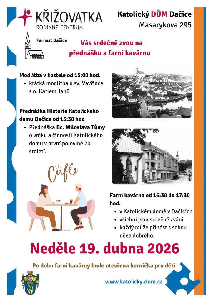 Přednáška Bc. Miloslava Tůmy o vzniku a činnosti katolického domu v první polovině 20. století