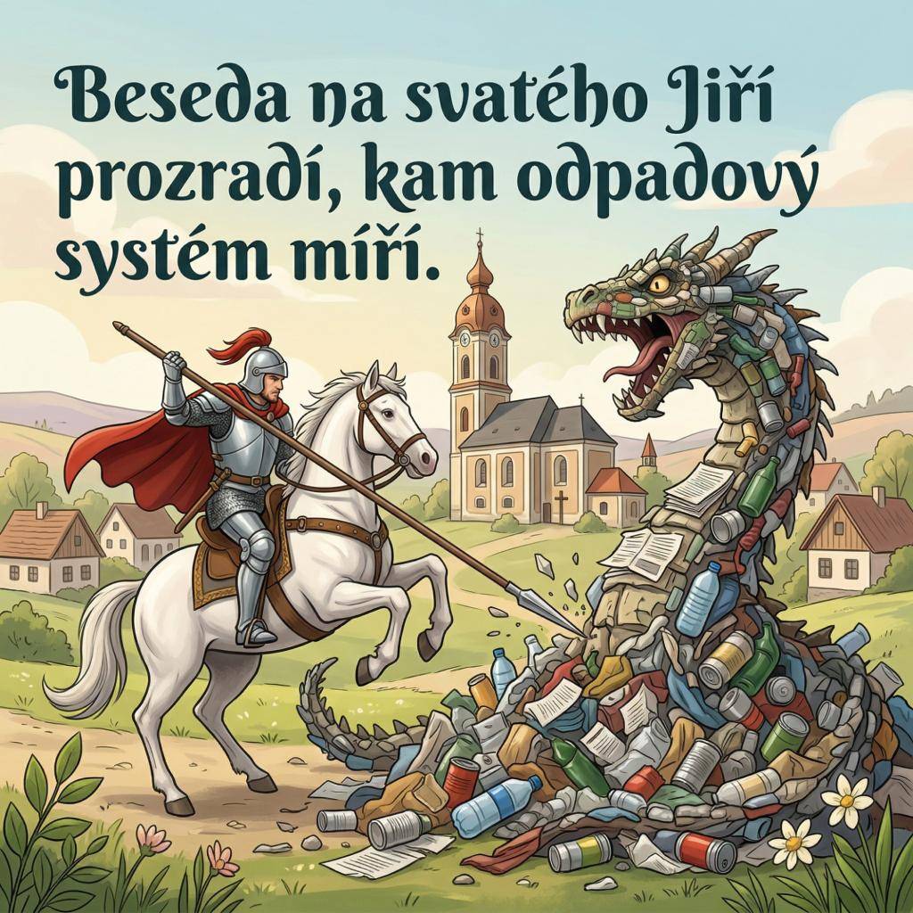 Zveme všechny kunratické na besedu o novém systému svozu odpadů, která se koná 24. dubna 2026 v 18:00 hodin v Kulturním domě.
