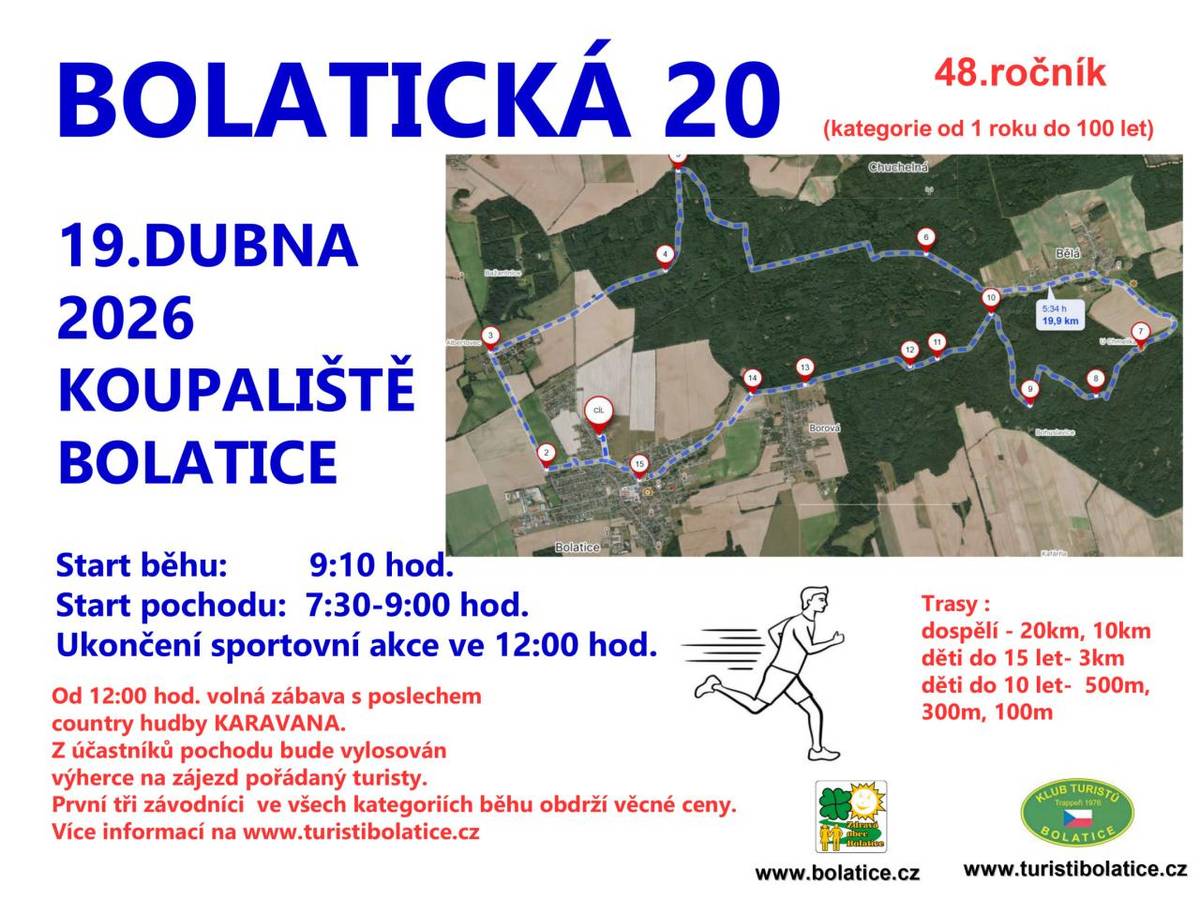 Bolatická 20 - 19.4.2026 Koupaliště Bolatice