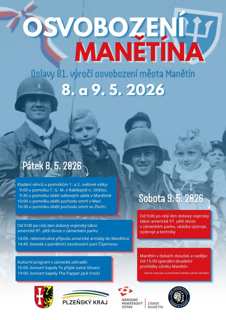 Oslavy 81. výročí osvobození města Manětí