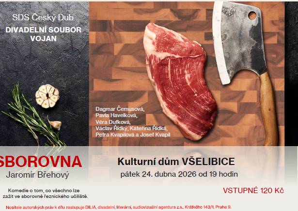 Srdečně zveme na divadelní představení do Všelibic.