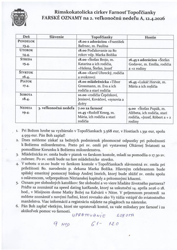 farské oznamy