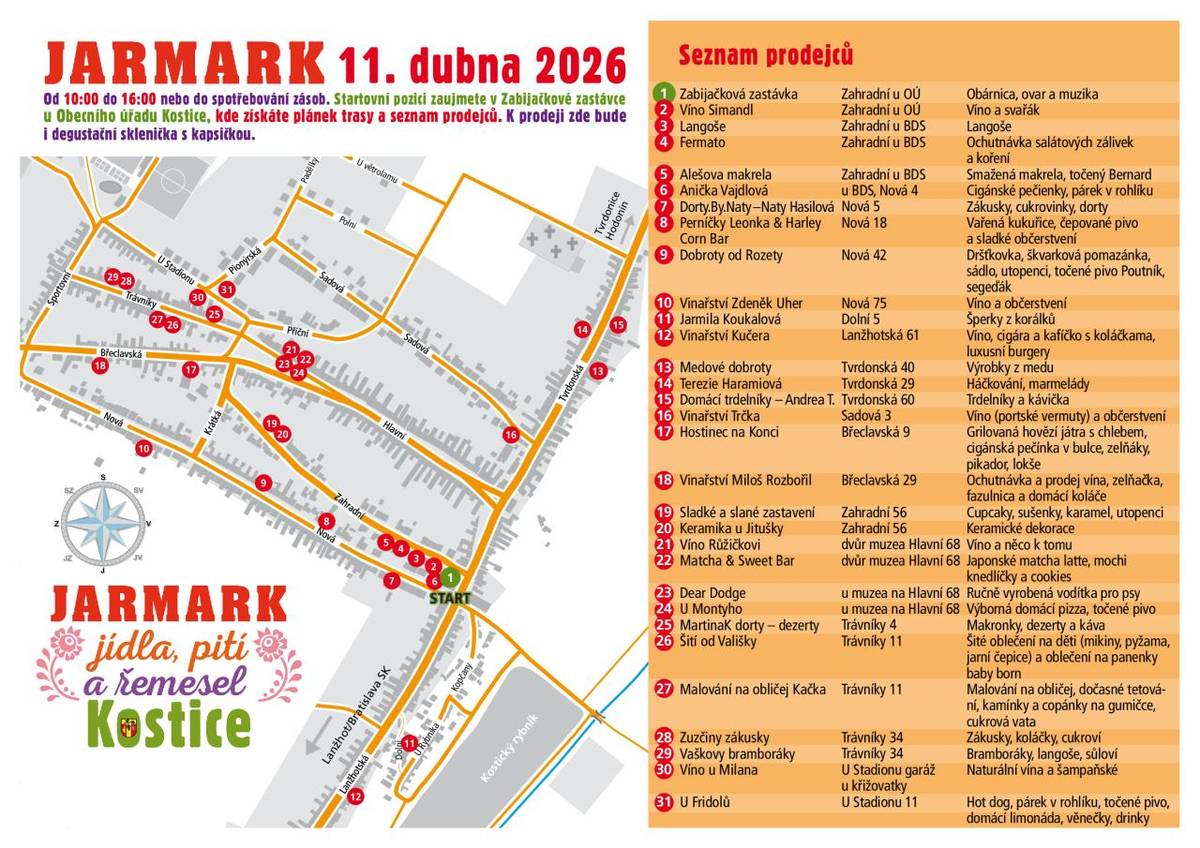 Těšit se můžeme na širokou nabídku dobrot i hezkých věcí.