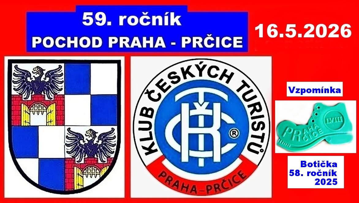 POCHOD PRAHA-PRČICE se blíží  Oblíbená tradice, se letos uskuteční 16. května 2026.  Tento pochod, který má dlouhou historii, přitahuje každoročně velký zájem účastníků.  V letošním roce se koná již jeho 59. ročník, což svědčí o jeho trvalé popularitě.