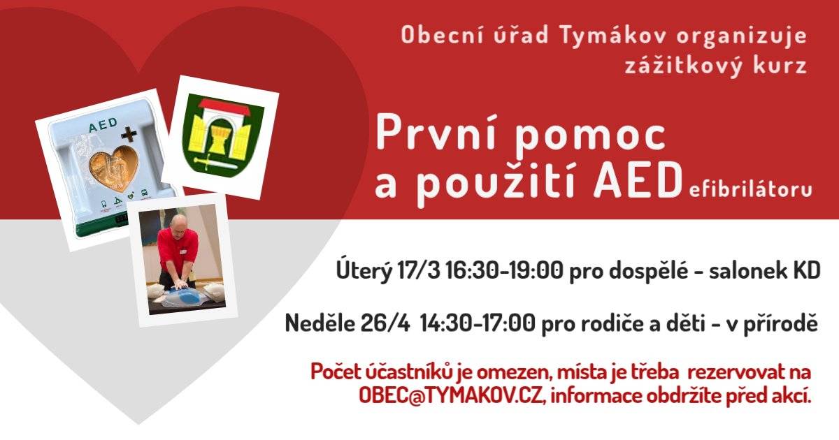 Kurz první pomoci pro rodiče s dětmi  26.4.2026