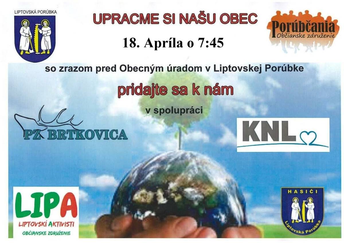 Jarná brigáda - upracme si našu obec