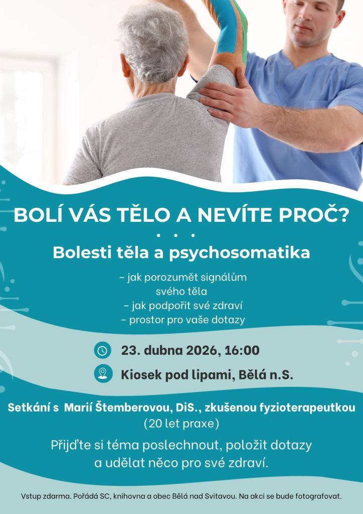 Beseda s fyzioterapeutkou 23.dubna 2026