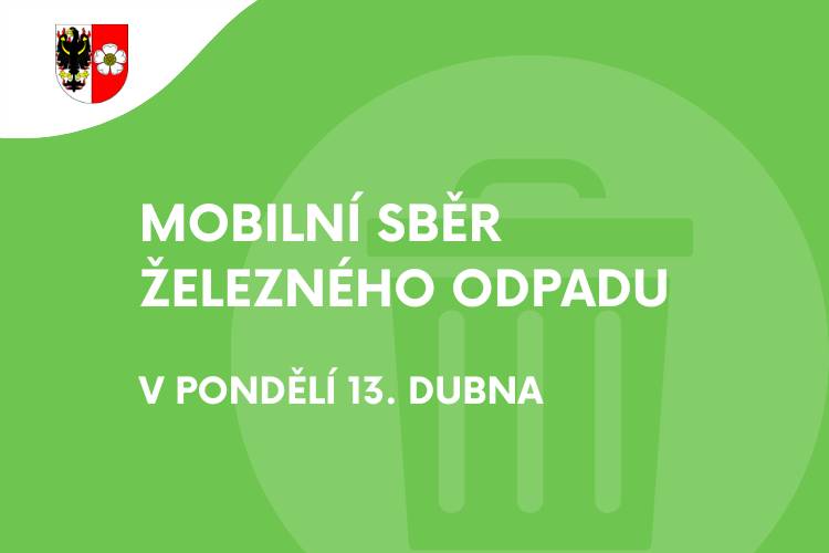 Příští týden v pondělí proběhne svoz železného šrotu ze sběrné oblasti č. 1 (oblast od Hálkovy ulice východně, tj. převážná část katastrálního území Roztoky).