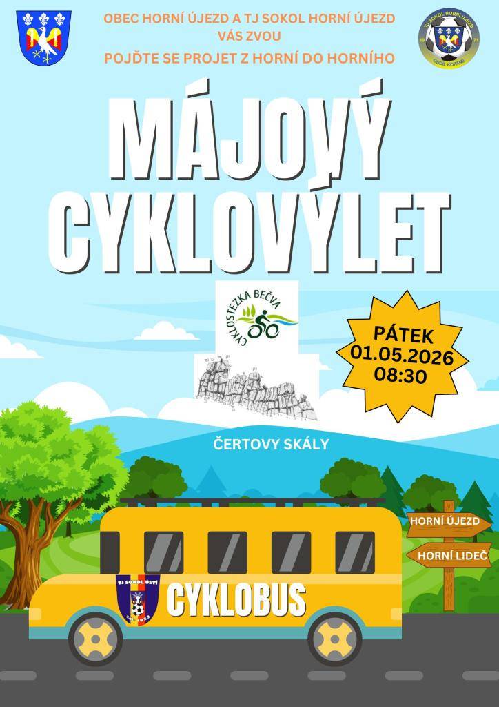 Obec Horní Újezd a TJ Sokol Horní Újezd  pátek 1. května 2026 v 08:30