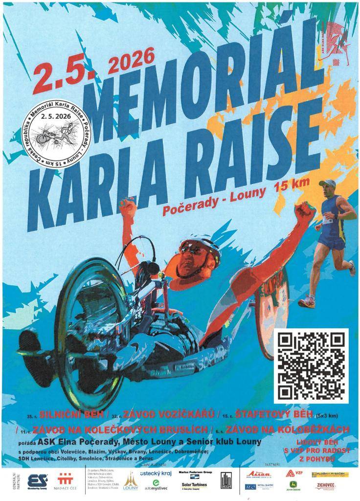 Srdečně Vás zveme na MEMORIÁL KARLA RAISE, který se koná dne 2. 5. 2026