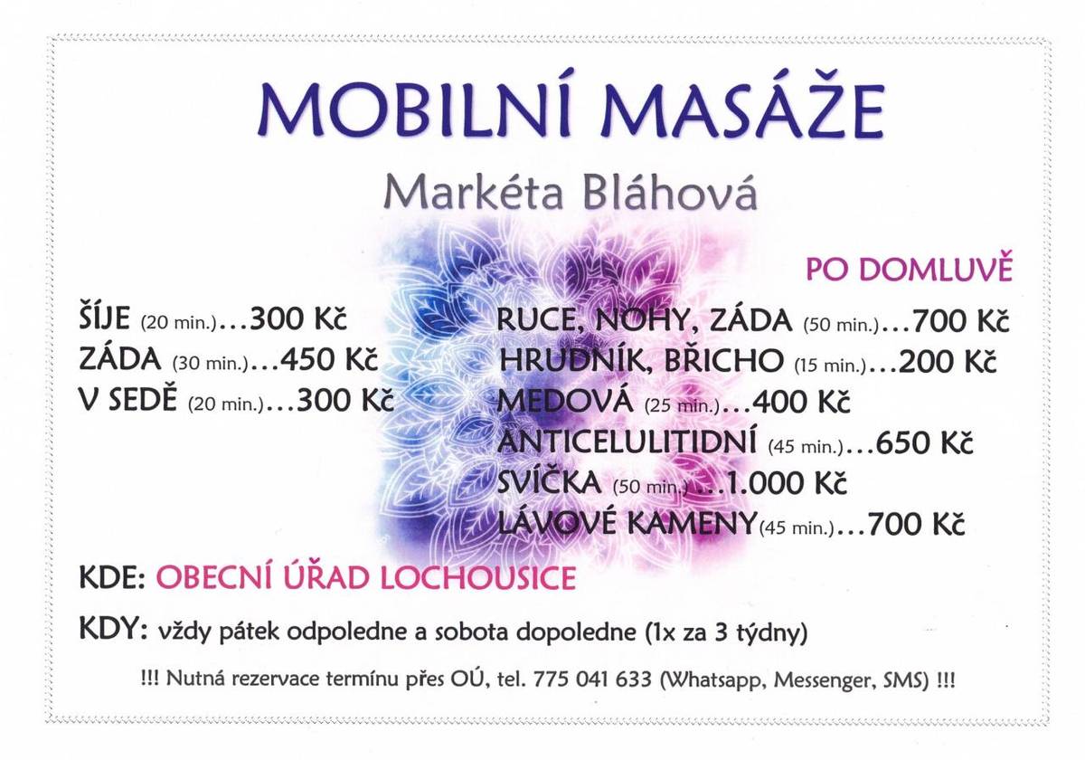 Mobilní masáže