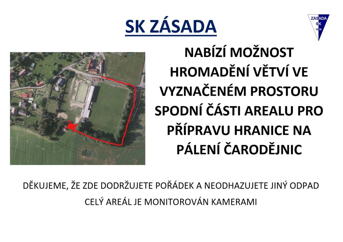 u fotbalového hřiště