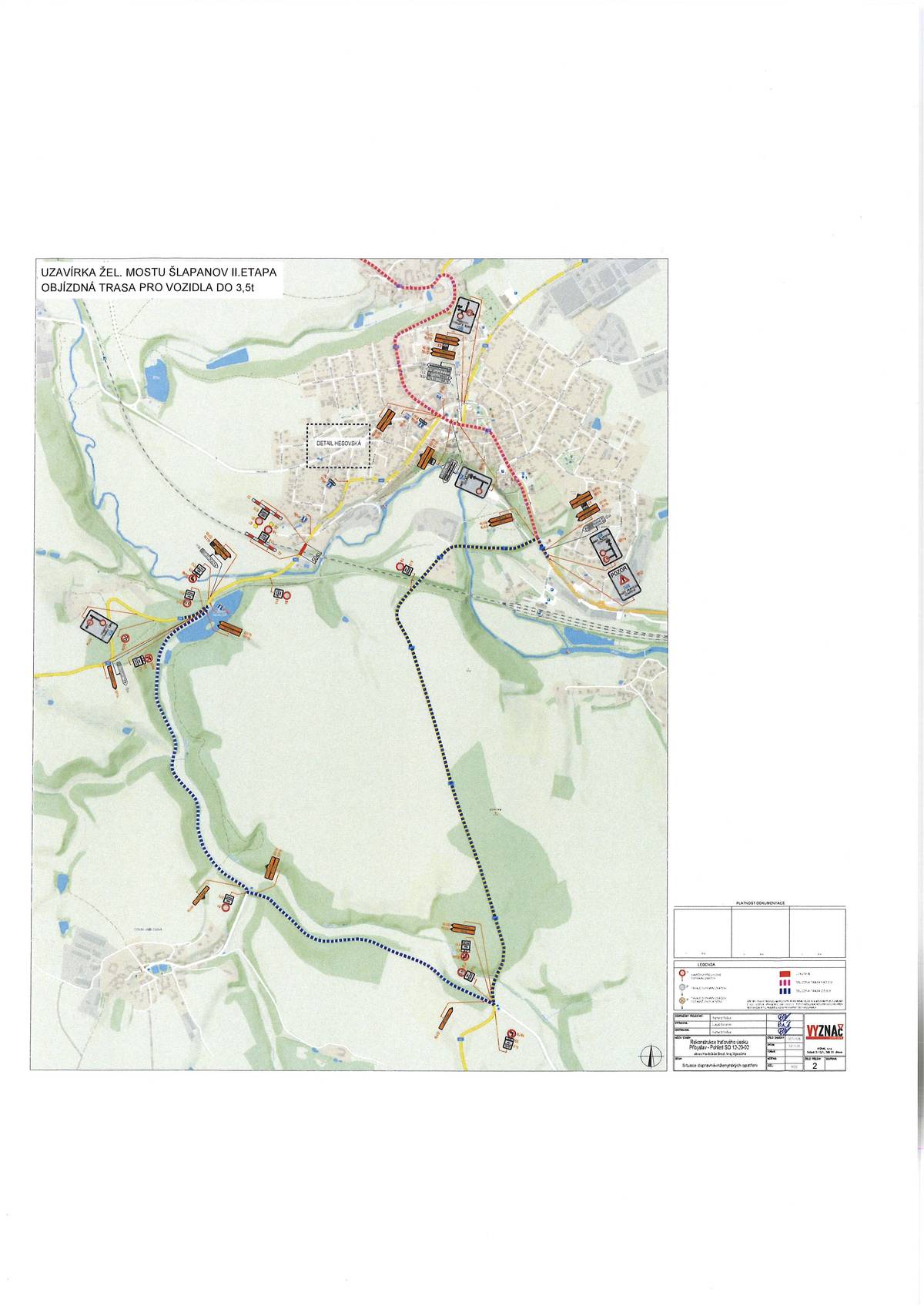 Další uzavírka, co nás čeká, je v obci Přibyslav v ul. Rašínova (směr Šlapanov) pod železničním mostem v termínu: od 17.4.2026 do 21.8.2026. Objízdná trasa pro vozidla do 3,5t bude vedena po s. II/131 - III/3506 - místní - II/351 - I/19 - Přibyslav (obousměrně). Uzavírkou bude úplně vyloučen provoz pro vozidla veřejnosti.