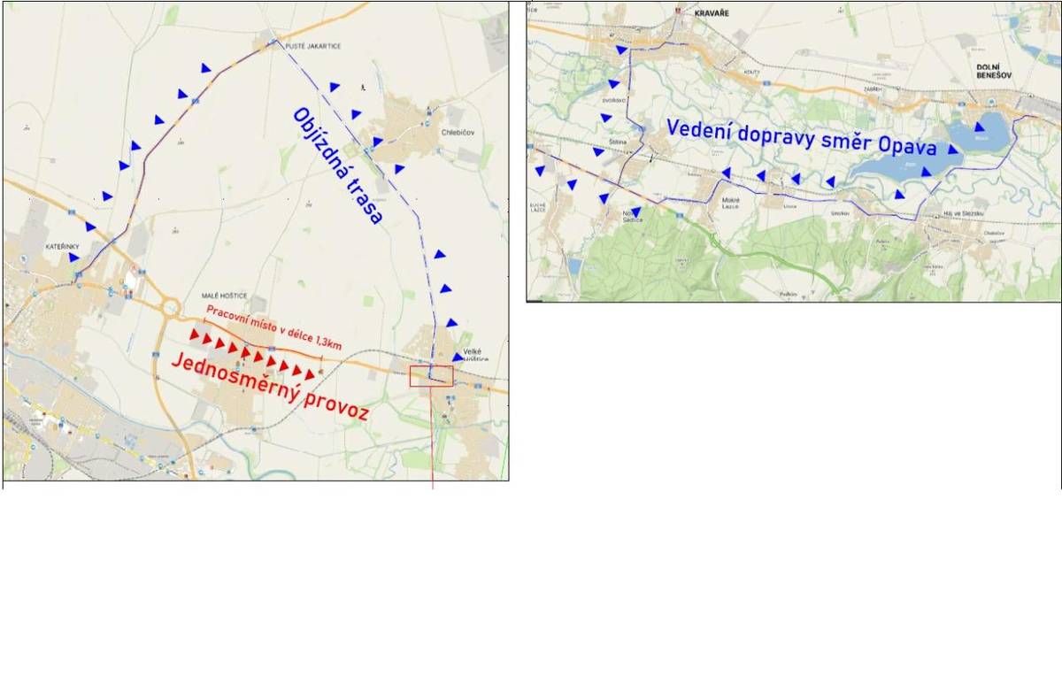 Přechodná úprava provozu a dočasná změna v organizaci regionální autobusové dopravy.