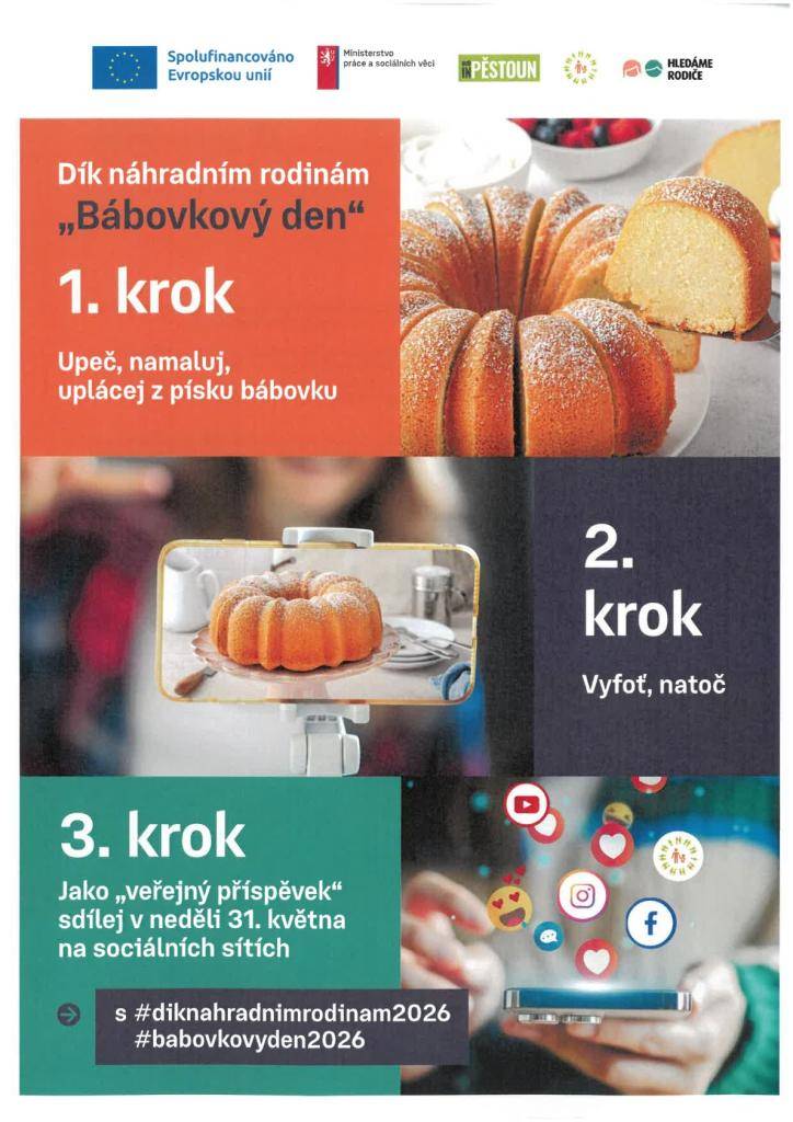 Bábovkový den - Dík náhradním rodinám