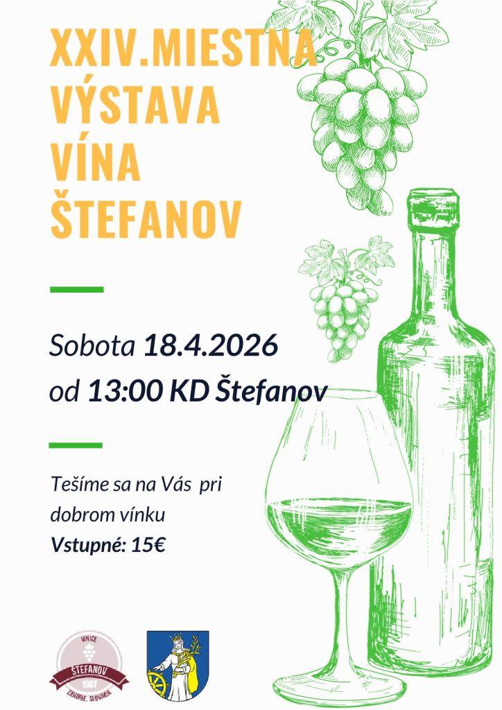 18.apríla 2026 od 13:00 hod. v kultúrnom dome v Štefanove